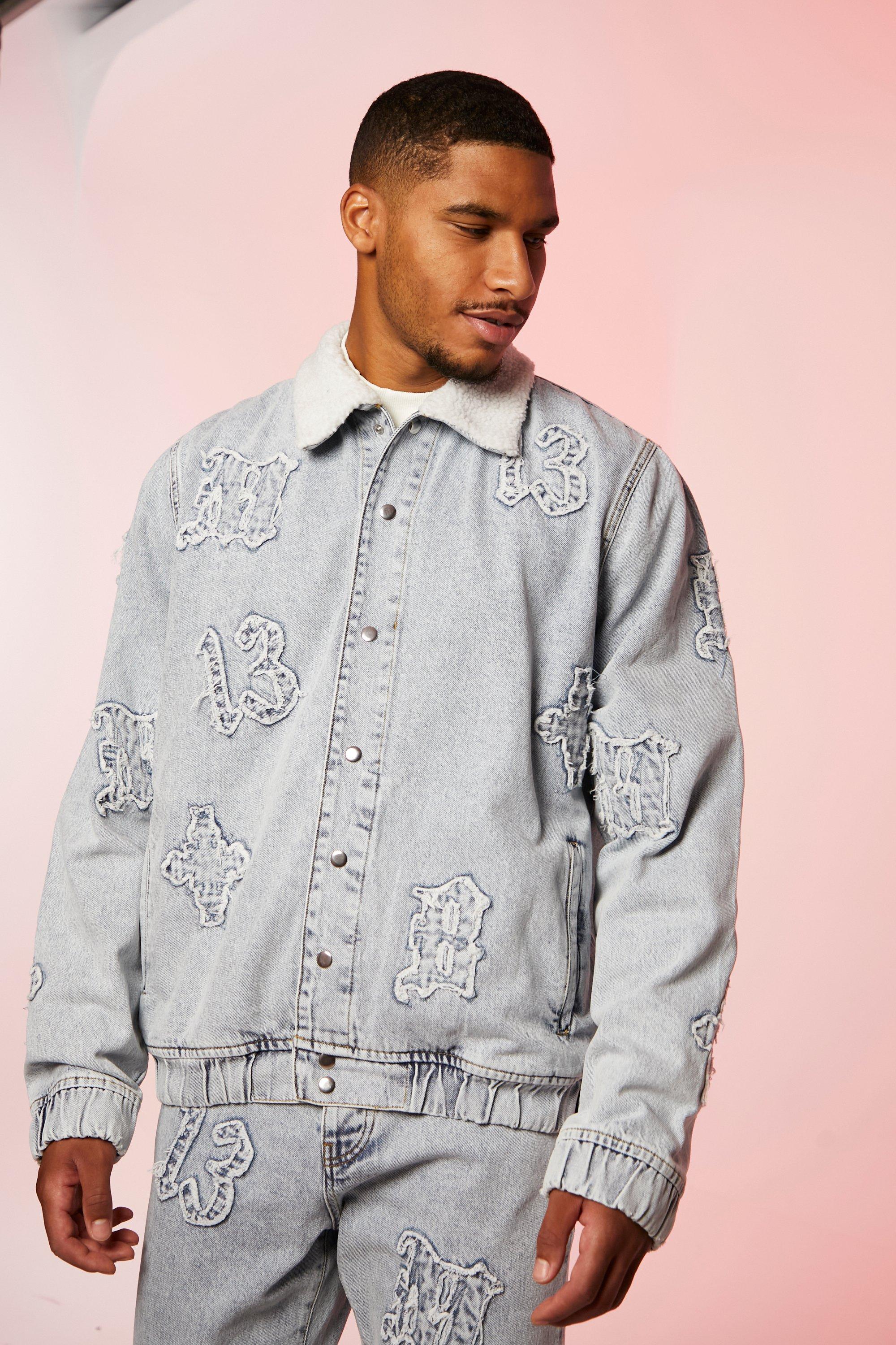 Denim store bomber jacket